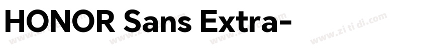 HONOR Sans Extra字体转换